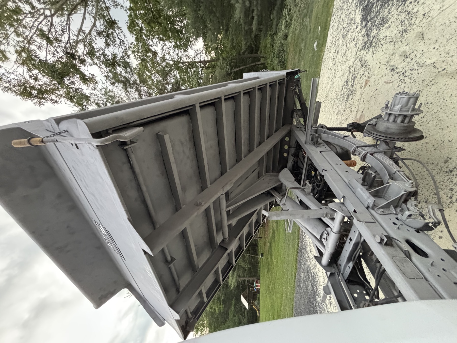 Sandblasting work in progress in the Hudson Valley